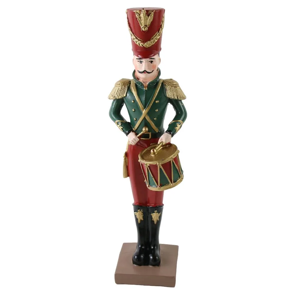 Figurina de Craciun Spargator de nuci cu toba din rasina 30 cm Figurina de Craciun Spargator de nuci cu toba din rasina 30 cm