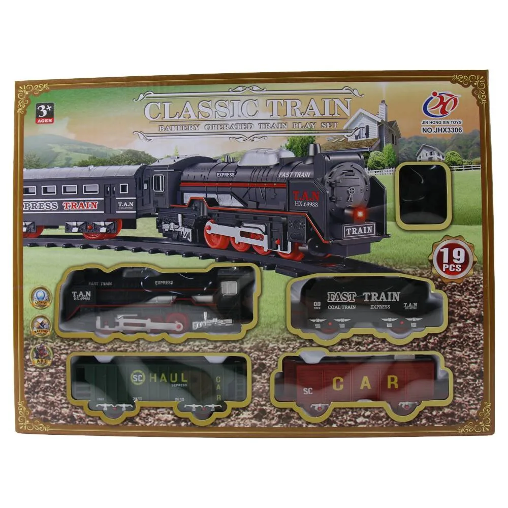 Set tren Classical cu lumini - 19 piese Set tren Classical cu lumini - 19 piese
