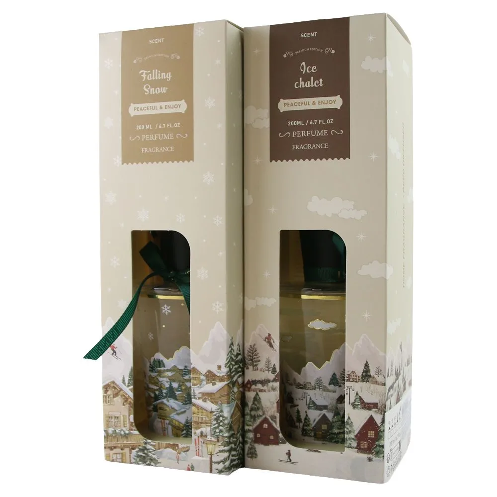 Difuzor de parfum de Craciun cu betisoare 200 ml Difuzor de parfum de Craciun cu betisoare 200 ml