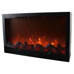 Semineu decorativ cu LED si efect de flacara in miscare 41x25 cm