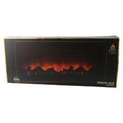 Semineu decorativ cu LED si efect de flacara in miscare 57x25 cm
