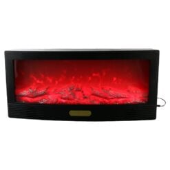 Semineu decorativ cu LED colorat