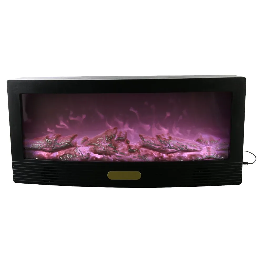 Semineu decorativ cu LED colorat