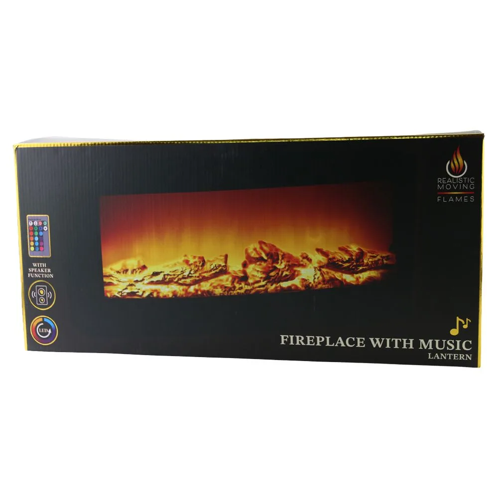 muzica si efect de flacara in miscare - 50 x 22 cm
