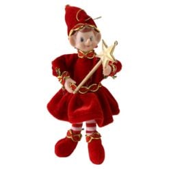 Figurina Elf cu bagheta magica 20 cm