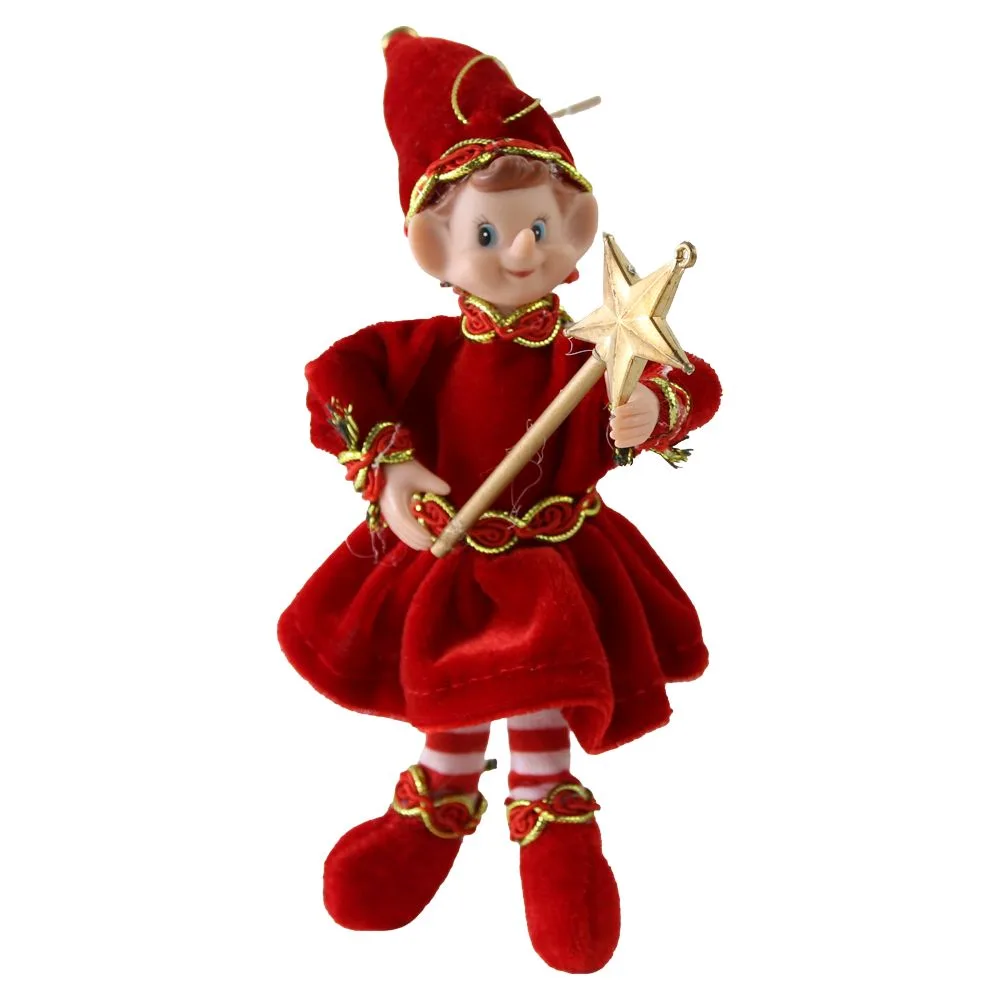 Figurina Elf cu bagheta magica 20 cm