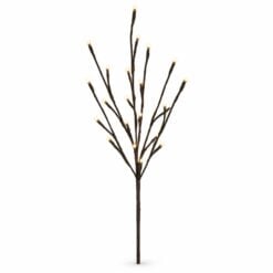 Creanga decorativa de Craciun cu 24 LED-uri 70 cm