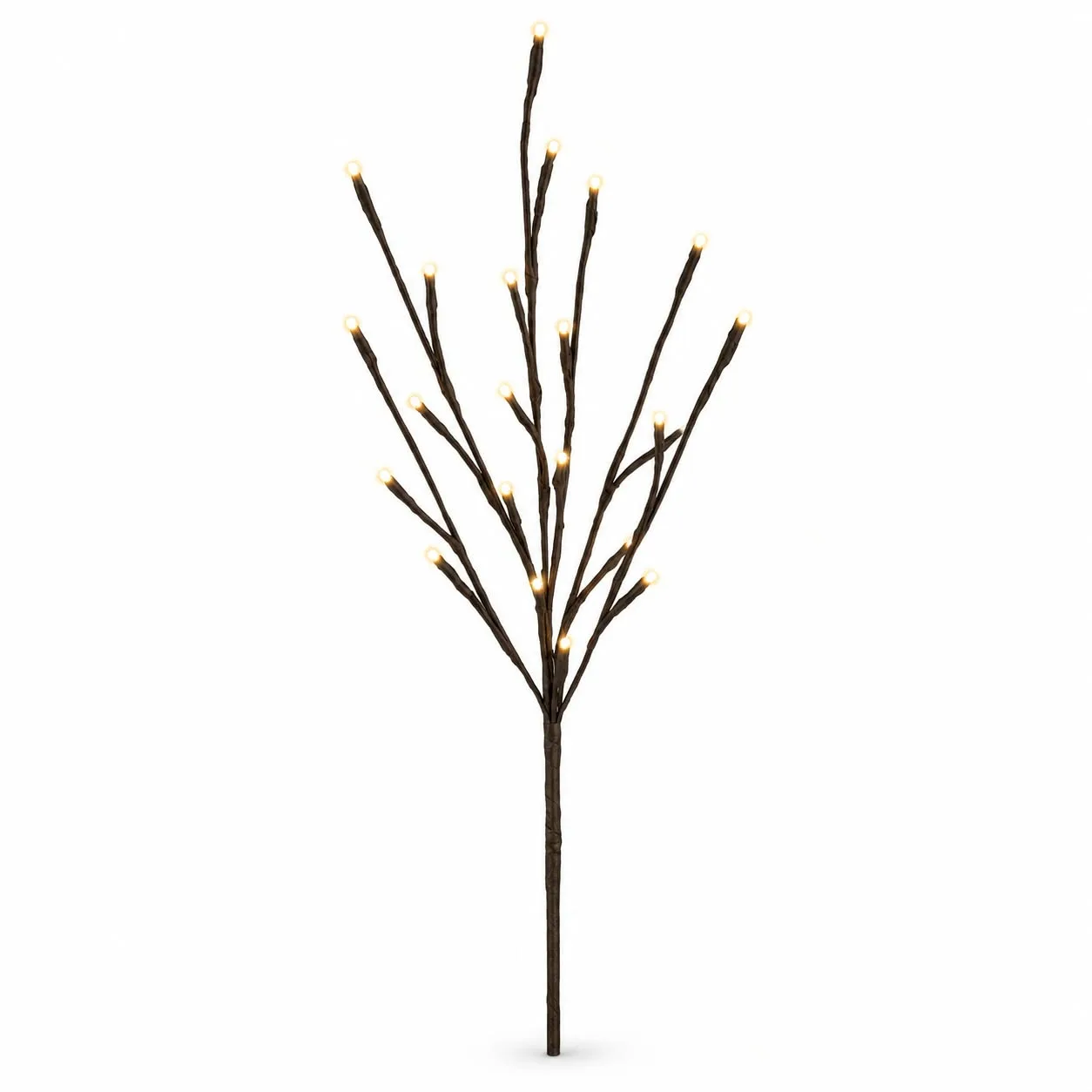 Creanga decorativa de Craciun cu 24 LED-uri 70 cm