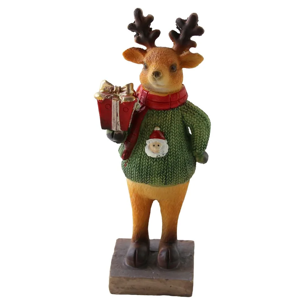 Figurina de Craciun Ren din rasina 18 cm
