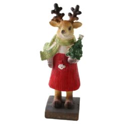 Figurina de Craciun Ren din rasina 18 cm