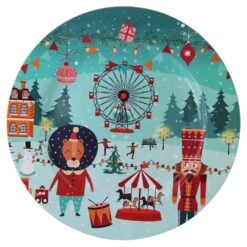 Platou de Craciun din plastic 33 cm