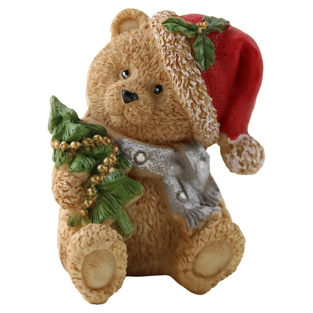 Figurina de Craciun Ursulet din rasina 7 cm