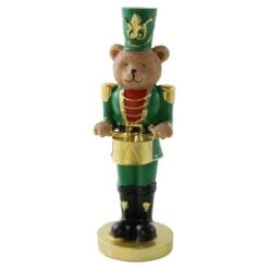 Figurina de Craciun Ursulet spargator de nuci din rasina 18 cm