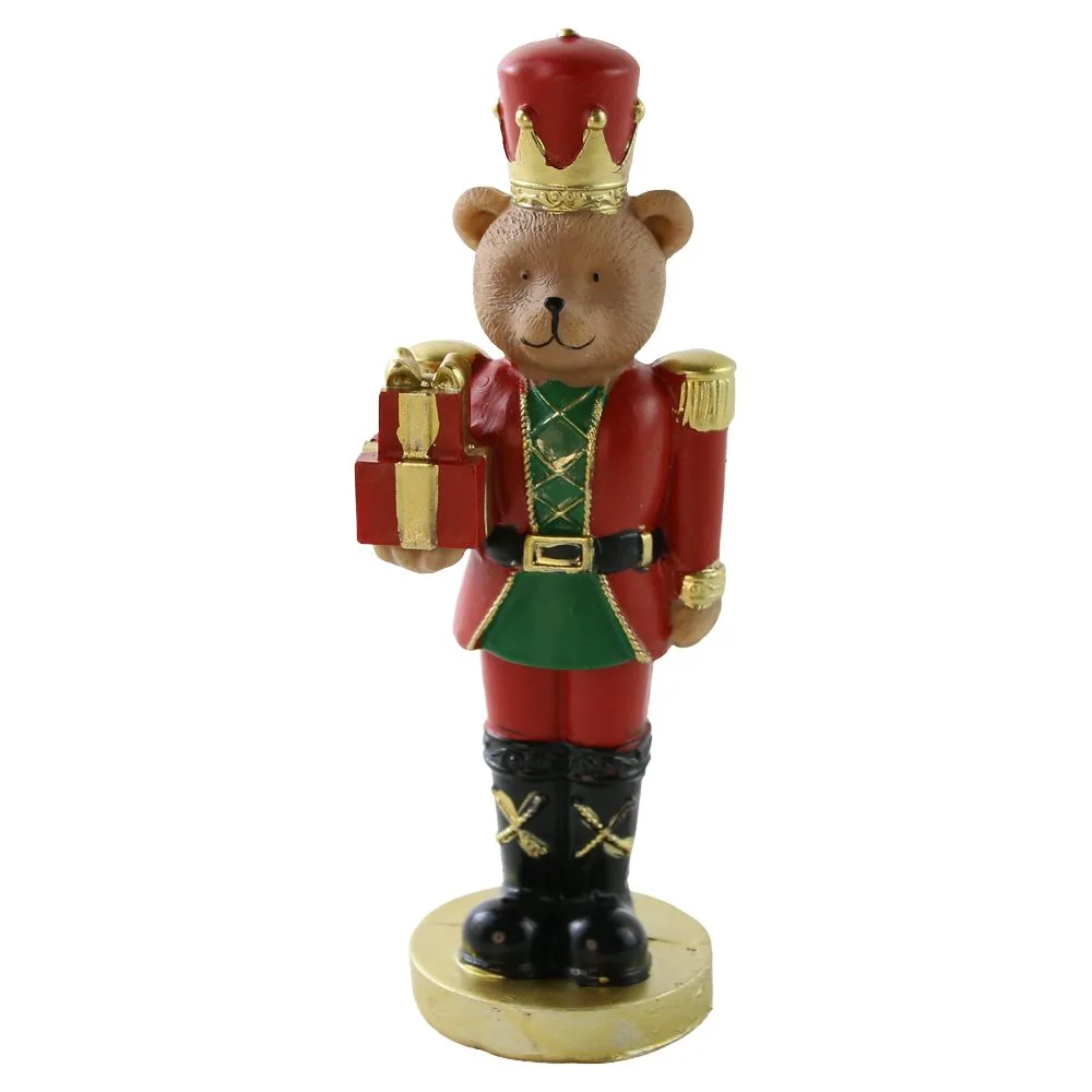 Figurina de Craciun Ursulet spargator de nuci din rasina 18 cm Figurina de Craciun Ursulet spargator de nuci din rasina 18 cm