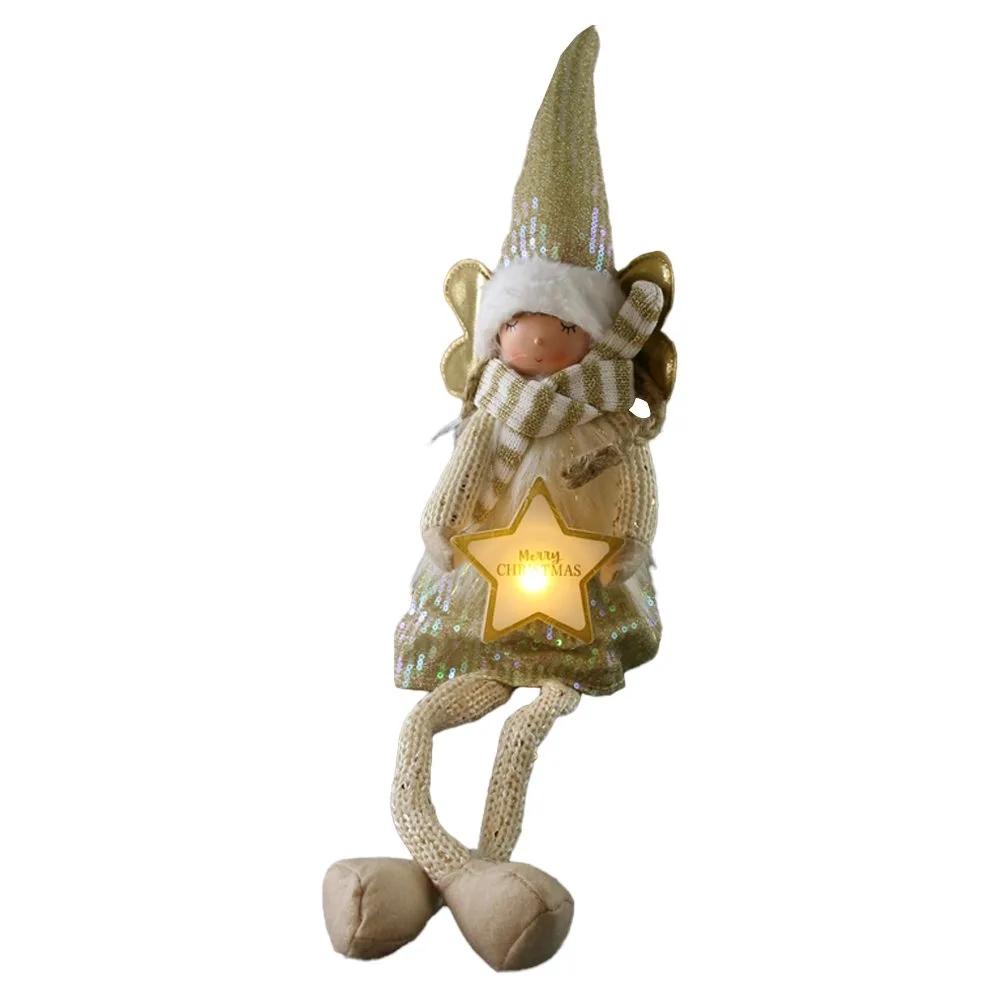 Figurina Ingeras cu LED si picioare mobile Figurina Ingeras cu LED si picioare mobile