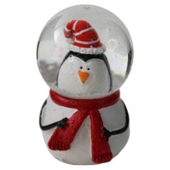 Glob de zapada cu figurina de Craciun 7 cm