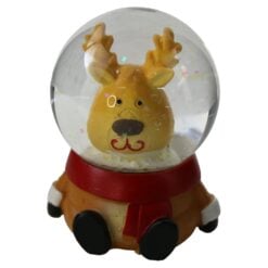 Glob de zapada cu figurina de Craciun 7 cm