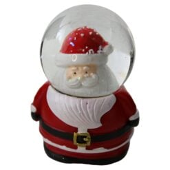 Glob de zapada cu figurina de Craciun 7 cm
