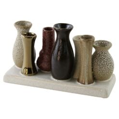 Ansamblu decorativ cu 7 vaze in miniatura
