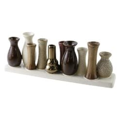 Ansamblu decorativ cu 10 vaze in miniatura