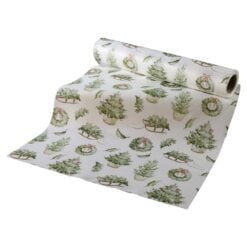 Napron decorativ de Craciun cu brazi 28x200 cm