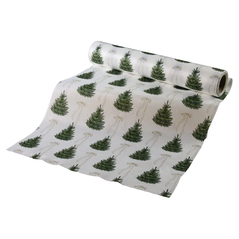 Napron decorativ de Craciun cu brazi 28x200 cm