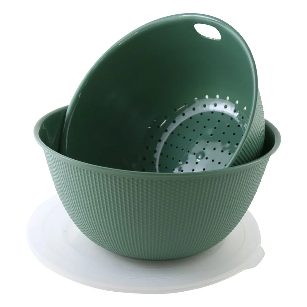 Bol din plastic cu strecuratoare si capac - 3.7 L