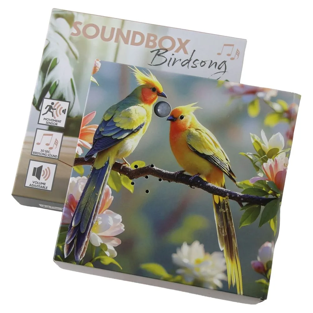 Cutie cu sunete relaxante Soundbox si senzor de miscare 12x12 cm Cutie cu sunete relaxante Soundbox si senzor de miscare 12x12 cm