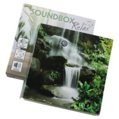 Cutie cu sunete relaxante Soundbox si senzor de miscare 12x12 cm