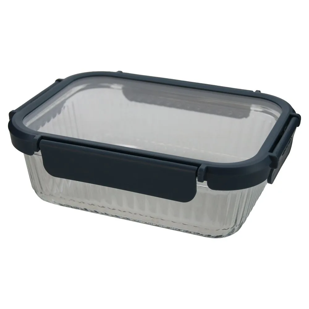 Vas din sticla termorezistenta cu capac pentru depozitare si copt 1040 ml Vas din sticla termorezistenta cu capac pentru depozitare si copt 1040 ml