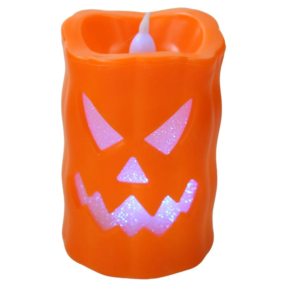 Lumanare cu LED dovleac Halloween 6x9 cm Lumanare cu LED dovleac Halloween 6x9 cm