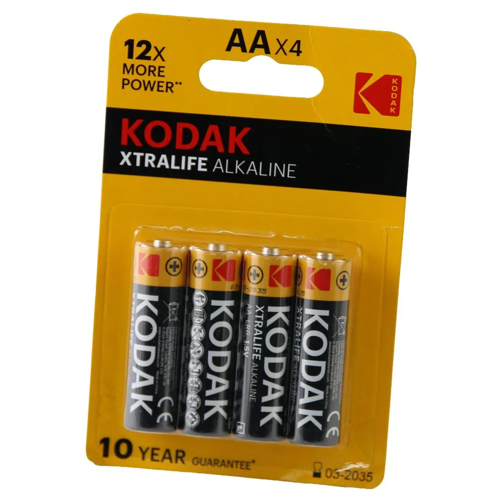 Set 4 baterii alcaline Kodak Xtralife R6 Set 4 baterii alcaline Kodak Xtralife R6