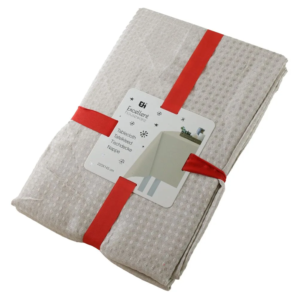 Fata de masa de Craciun cu sclipici 220x145 cm Fata de masa de Craciun cu sclipici 220x145 cm