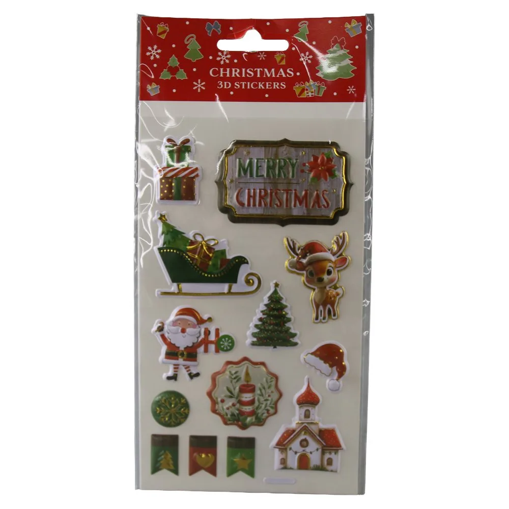 Set stickere 3D autoadezive de Craciun