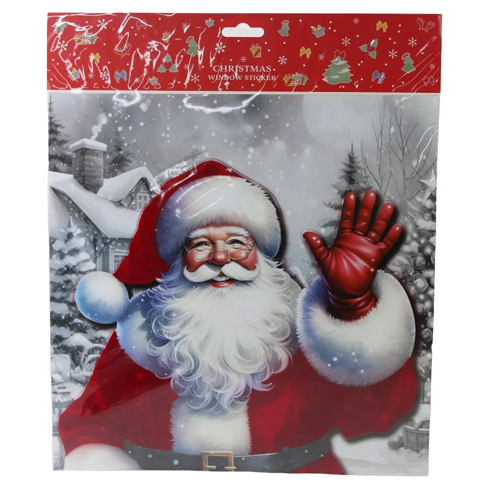 Autocolant decorativ de Craciun pentru geam 31x31 cm Autocolant decorativ de Craciun pentru geam 31x31 cm
