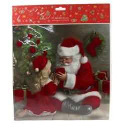 Autocolant decorativ de Craciun pentru geam 31x31 cm