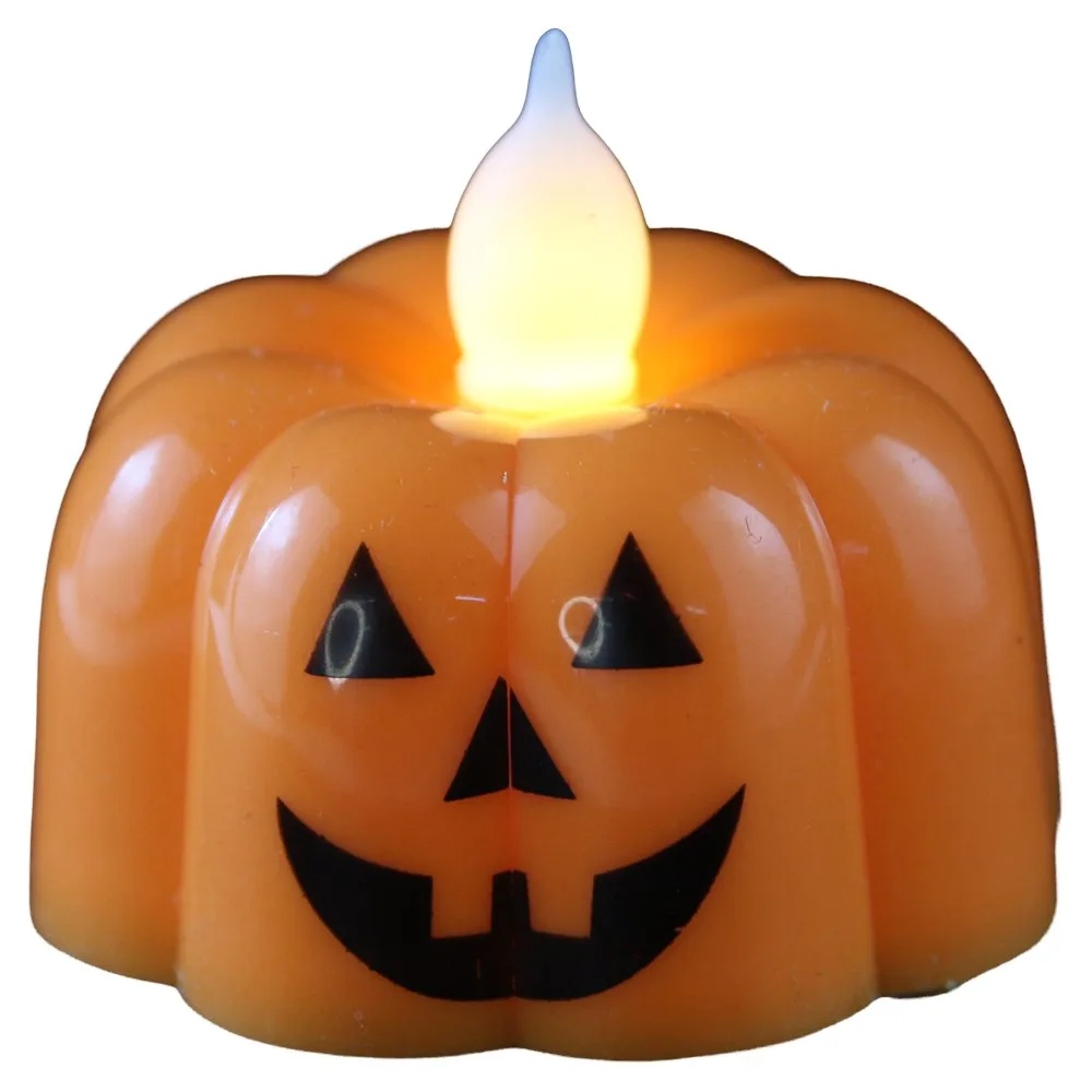 Candela dovleac de Halloween cu LED 5 cm