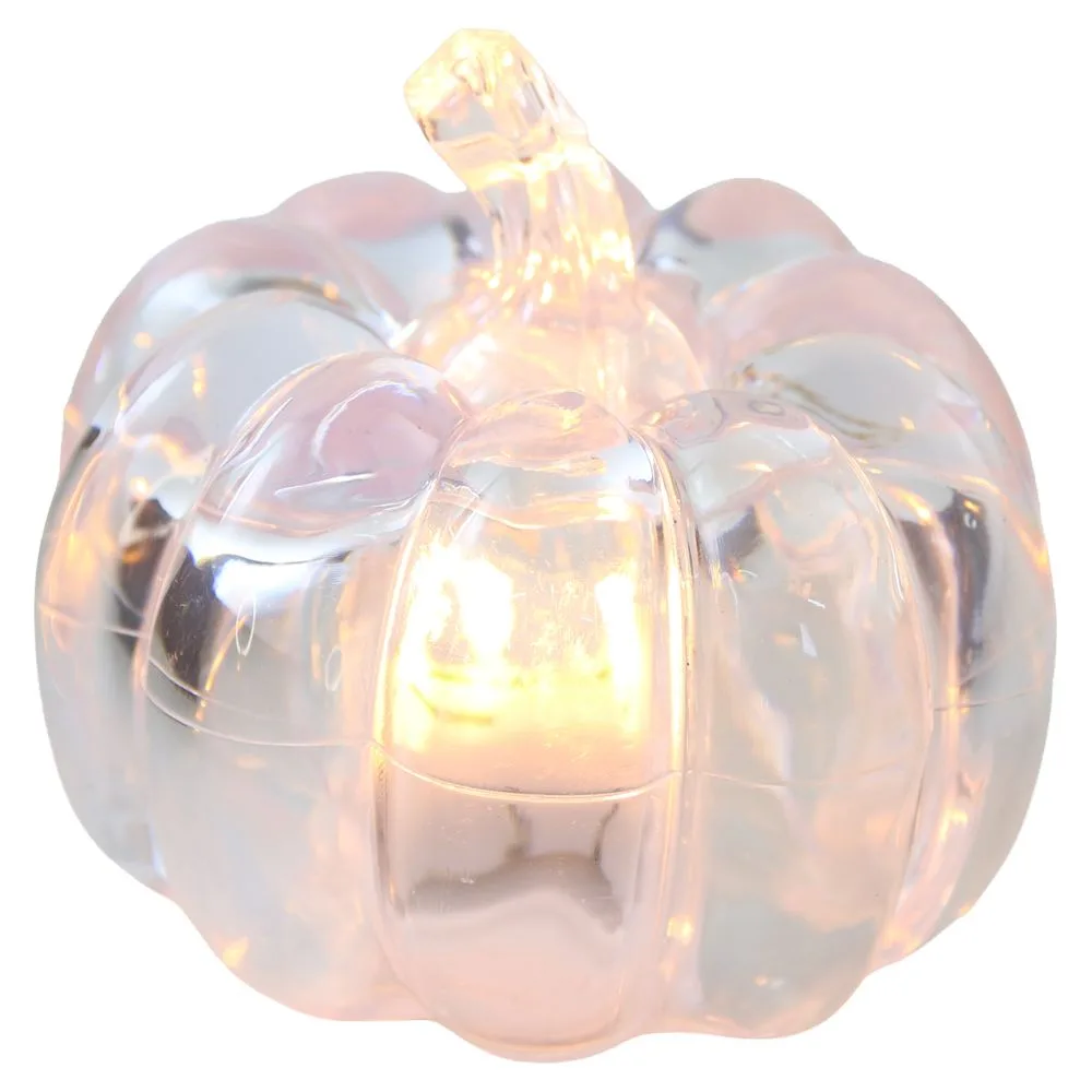 Dovleac decorativ din plastic cu LED 8x7 cm Dovleac decorativ din plastic cu LED 8x7 cm