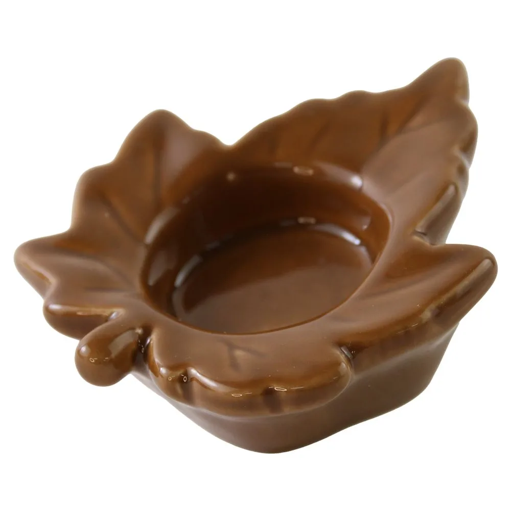 Suport pentru lumanare din ceramica frunza 10/12 cm Suport pentru lumanare din ceramica frunza 10/12 cm