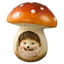 Figurina din ceramica Ciuperca cu animalut 11 cm