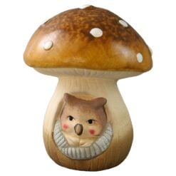 Figurina din ceramica Ciuperca cu animalut 11 cm