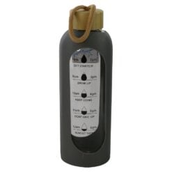 Sticla cu marcaje orare si husa de protectie din silicon 750 ml