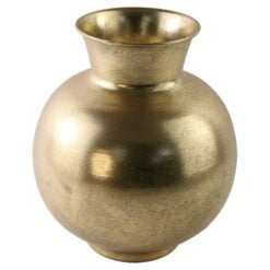 Vaza decorativa metalica aurie 23x28cm