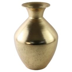 Vaza decorativa metalica aurie 23x37cm