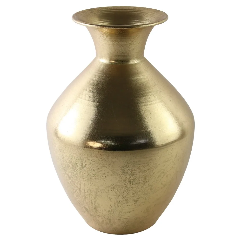 Vaza decorativa metalica aurie 23x37cm Vaza decorativa metalica aurie 23x37cm
