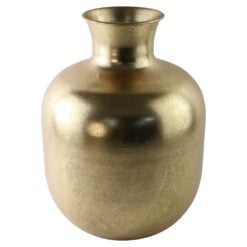 Vaza decorativa metalica aurie 29x40cm