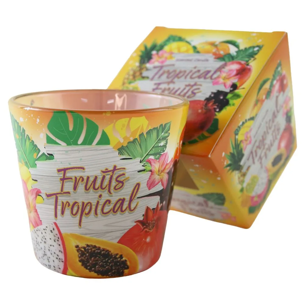 Lumanare parfumata in pahar Tropical Fruits 115 g