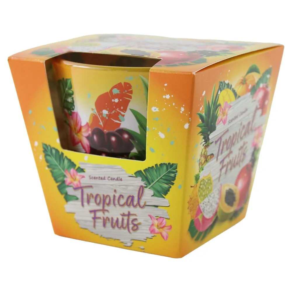 Lumanare parfumata in pahar Tropical Fruits 115 g