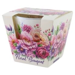 Lumanare parfumata in pahar Floral Bouquet 115 g