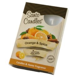 Set 6 lumanari pastila parfumate Orange & Spice 3.7 cm